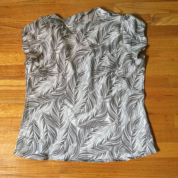 Banana Republic Large Top Cowl Neck Pattern Blouse - Picture 6 of 6